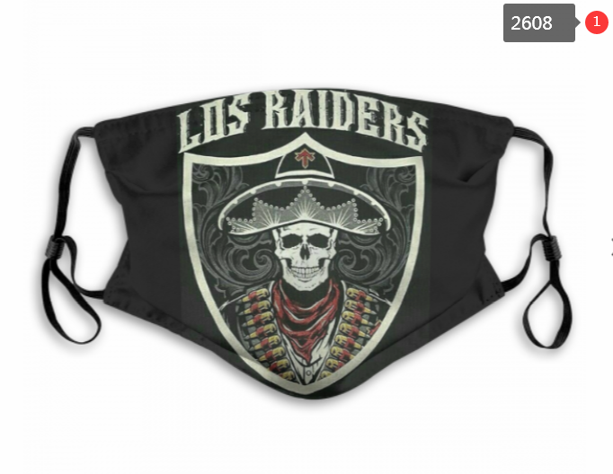 NFL Oakland Raiders #47 Dust mask with filter->nfl dust mask->Sports Accessory